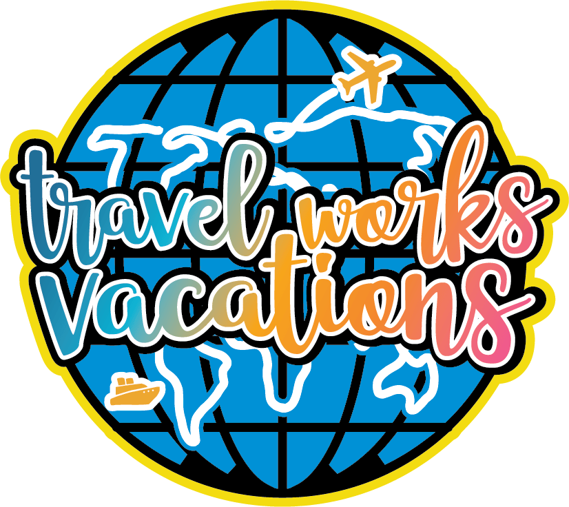 Travel Works Vacations Logo. Serving the Joplin & Carthage, Missouri area.